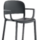 Fauteuil Bridge Dome Odo Fioravanti Pedrali polypropylène beige gris