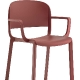 Fauteuil Bridge Dome Odo Fioravanti Pedrali polypropylène beige gris