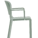 Fauteuil Bridge Dome Odo Fioravanti Pedrali polypropylène beige gris