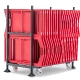enjoy pedrali chariot acier noir plaza mobilier chaises stockage