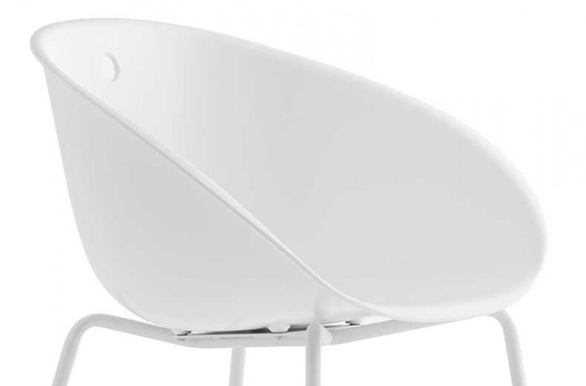 Fauteuil Gliss pedrali technopolymère polycarbonate plaza mobilier