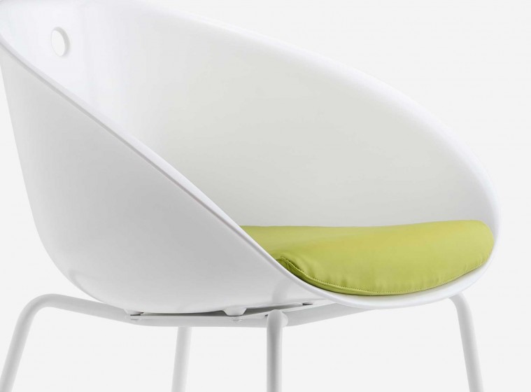 Fauteuil Gliss pedrali technopolymère polycarbonate plaza mobilier