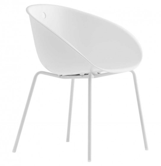 Fauteuil Gliss pedrali technopolymère polycarbonate plaza mobilier