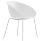Fauteuil Gliss pedrali technopolymère polycarbonate plaza mobilier