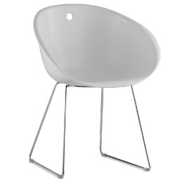 Fauteuil Gliss pedrali acier technopolymère plaza mobilier 