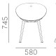 Fauteuil Gliss pedrali acier technopolymère plaza mobilier 