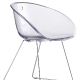 Fauteuil Gliss pedrali acier technopolymère plaza mobilier 