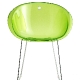 Fauteuil Gliss pedrali acier technopolymère plaza mobilier 