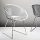 Fauteuil Gliss pedrali acier technopolymère plaza mobilier 