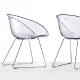 Fauteuil Gliss pedrali acier technopolymère plaza mobilier 