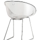 Fauteuil Gliss pedrali acier technopolymère plaza mobilier 