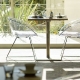 Fauteuil Gliss pedrali acier technopolymère plaza mobilier 
