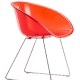 Fauteuil Gliss pedrali acier technopolymère plaza mobilier 