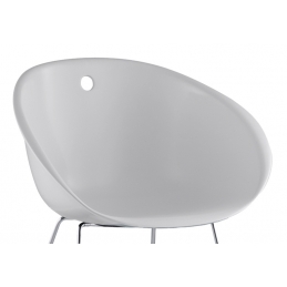 Fauteuil Gliss pedrali acier technopolymère plaza mobilier 