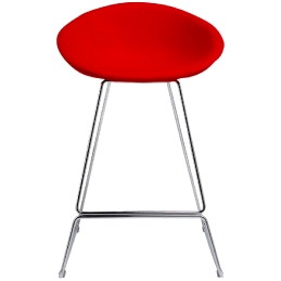Tabouret Gliss pedrali acier cuir mobilier garni ergonomique