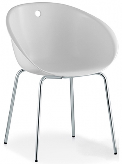 Fauteuil Gliss pedrali technopolymère polycarbonate plaza mobilier