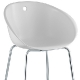 Fauteuil Gliss pedrali technopolymère polycarbonate plaza mobilier