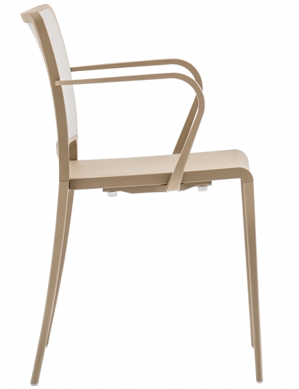 vente pedrali mya 705 fauteuil stéph plaza mobilier noir rouge promo métal outdoor terrasse extérieur 