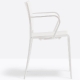 vente pedrali mya 705 fauteuil stéph plaza mobilier noir rouge promo métal outdoor terrasse extérieur 