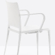 vente pedrali mya 705 fauteuil stéph plaza mobilier noir rouge promo métal outdoor terrasse extérieur 