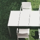 vente pedrali mya 705 fauteuil stéph plaza mobilier noir rouge promo métal outdoor terrasse extérieur 