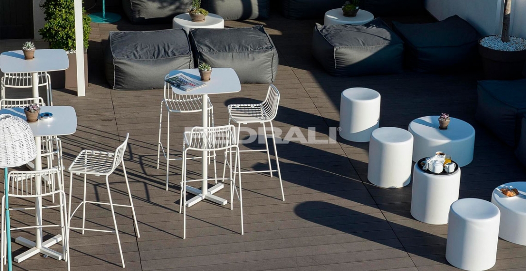 achat pedrali nolita 3657 chaise haut metal jardin outdoor cedre rouge