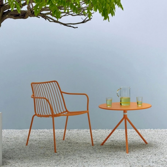 achat pedrali nolita 3659 fauteuil lounge jardin détente fil metal