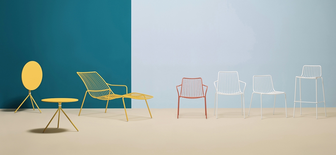 achat pedrali nolita 3659 fauteuil lounge jardin détente fil metal
