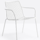 achat pedrali nolita 3659 fauteuil lounge jardin détente fil metal