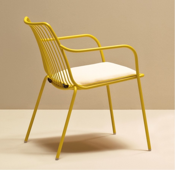 achat pedrali nolita 3659 fauteuil lounge jardin détente fil metal