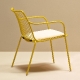 achat pedrali nolita 3659 fauteuil lounge jardin détente fil metal