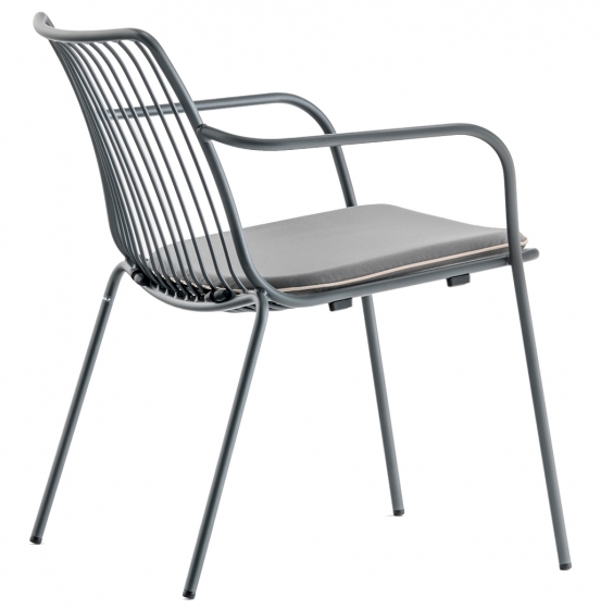 achat pedrali nolita 3659 fauteuil lounge jardin détente fil metal