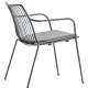 achat pedrali nolita 3659 fauteuil lounge jardin détente fil metal