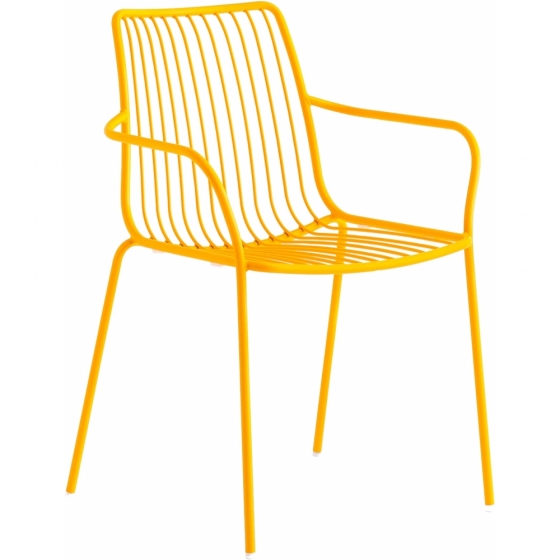 achat pedrali nolita 3656 fauteuil jardin métal dossier haut jardin cedre rouge