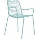 achat pedrali nolita 3656 fauteuil jardin métal dossier haut jardin cedre rouge