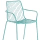 achat pedrali nolita 3656 fauteuil jardin métal dossier haut jardin cedre rouge