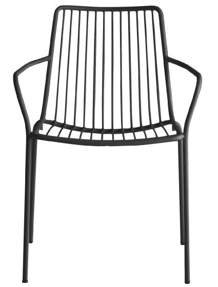 achat pedrali nolita 3656 fauteuil jardin métal dossier haut jardin cedre rouge