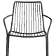 achat pedrali nolita 3656 fauteuil jardin métal dossier haut jardin cedre rouge