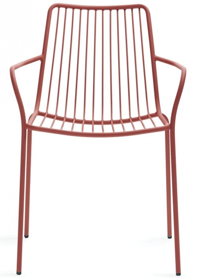 achat pedrali nolita 3656 fauteuil jardin métal dossier haut jardin cedre rouge