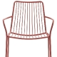 achat pedrali nolita 3656 fauteuil jardin métal dossier haut jardin cedre rouge