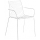 achat pedrali nolita 3656 fauteuil jardin métal dossier haut jardin cedre rouge