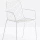 achat pedrali nolita 3656 fauteuil jardin métal dossier haut jardin cedre rouge