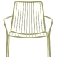 achat pedrali nolita 3656 fauteuil jardin métal dossier haut jardin cedre rouge