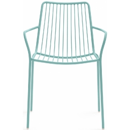 achat pedrali nolita 3656 fauteuil jardin métal dossier haut jardin cedre rouge