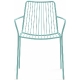 achat pedrali nolita 3656 fauteuil jardin métal dossier haut jardin cedre rouge