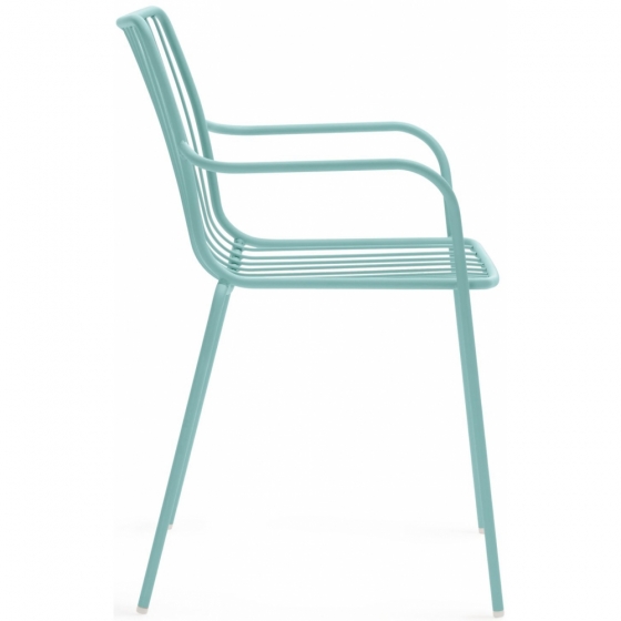achat pedrali nolita 3656 fauteuil jardin métal dossier haut jardin cedre rouge