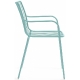 achat pedrali nolita 3656 fauteuil jardin métal dossier haut jardin cedre rouge