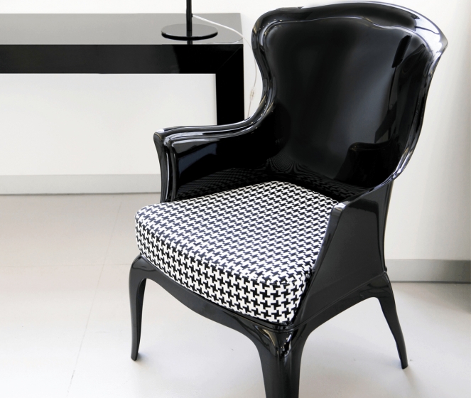 Coussin pasha rembourré recouvert de tissu grand confort au fauteuil Pasha