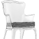 Coussin pasha rembourré recouvert de tissu grand confort au fauteuil Pasha