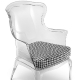 Coussin pasha rembourré recouvert de tissu grand confort au fauteuil Pasha
